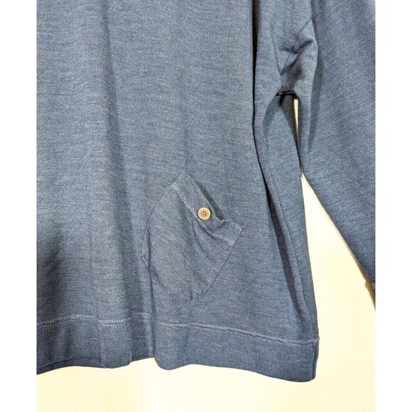 Fresh Produce Boxy Pullover Sweatshirt Womens OS Free Size Slate Blue Stretchy! - Picture 4 of 7